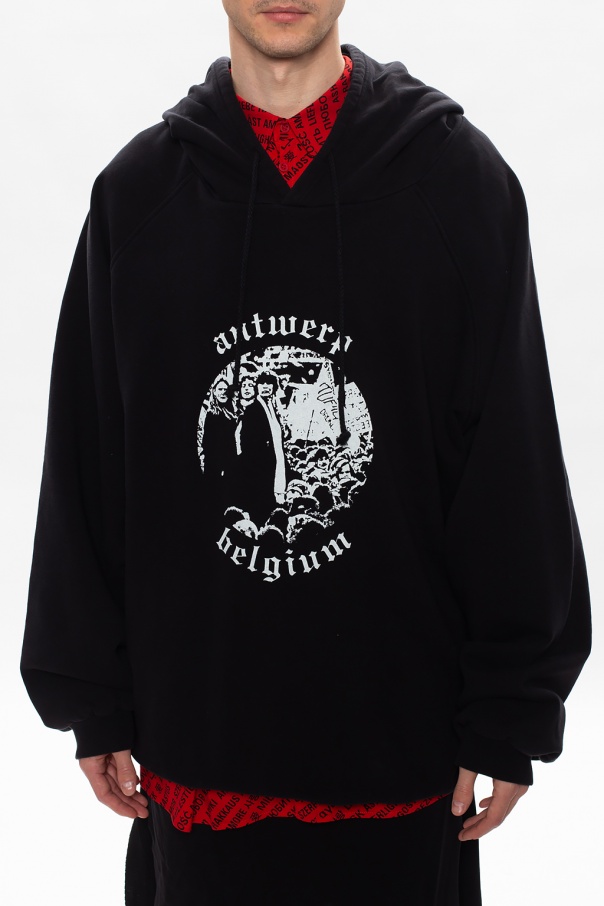 パーカー・フーディ RAF SIMONS FW22 SWEATSHIRT WITH LOGO (222-M160_190040030) Stand against Hood RAF SIMONS | Blondie Shop